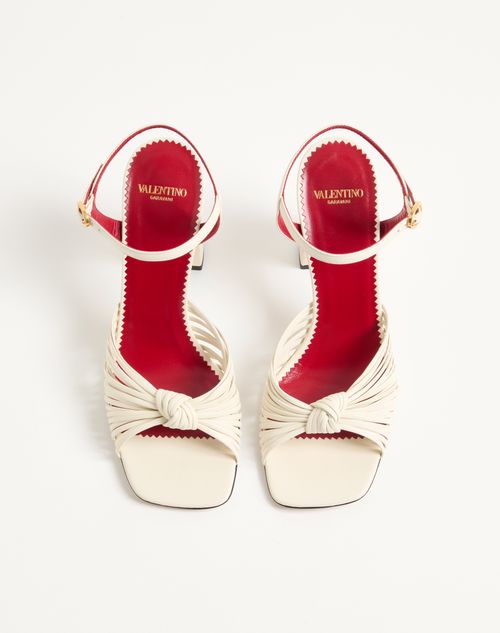 Valentino Garavani - Annet Kidskin Sandal 90mm - Ivory - Woman - Sandals